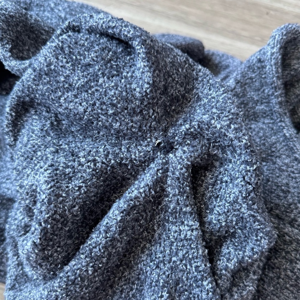 Barefoot Dreams Bamboo Chic Lite Calypso Carbon Gray Sweater Large Extra Large - Picture 7 of 7